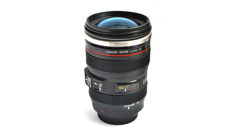 Camera Lens Self-Stirring Mug